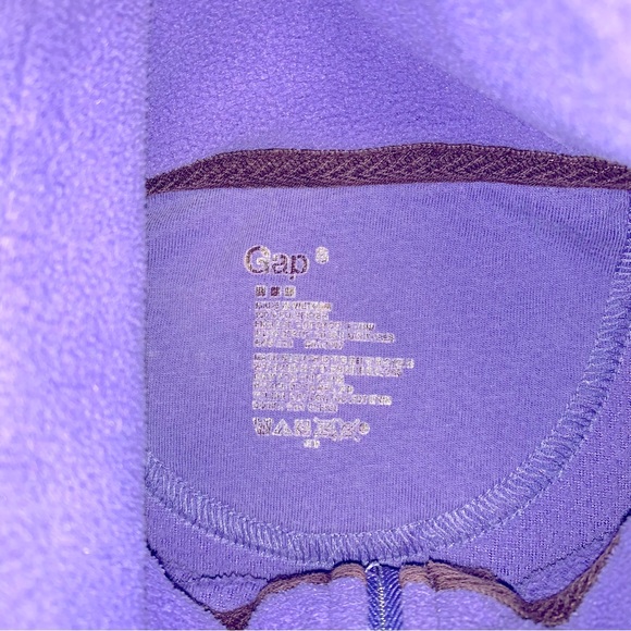 GAP Periwinkle Fleece Gorpcore Granolacore Pullover Jacket Lightweight Cozy Zip - Picture 5 of 7